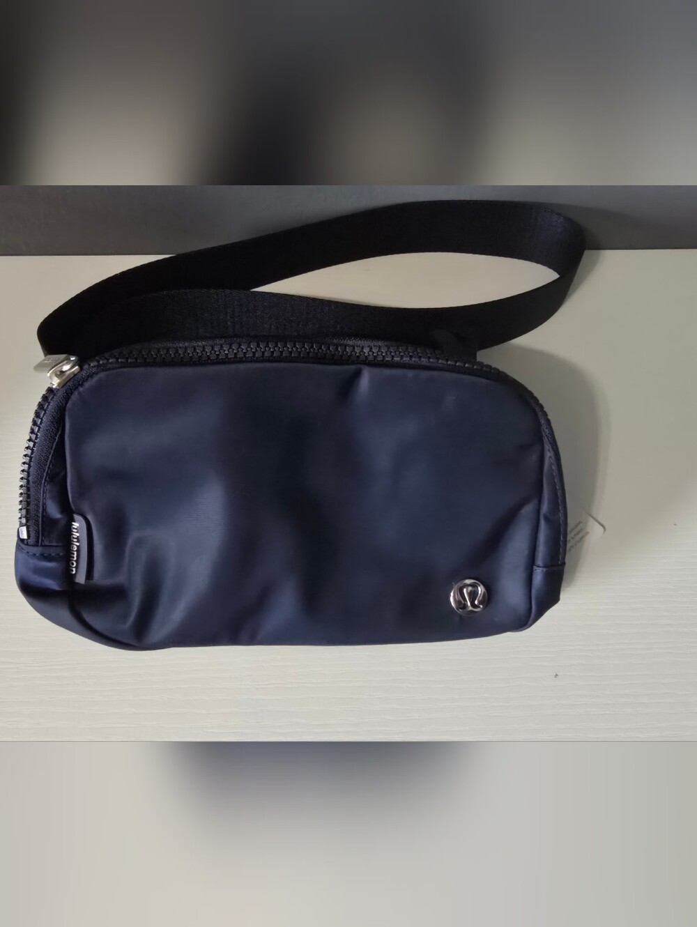 lululemon Everywhere Belt Bag In True Navy Silver Hardware